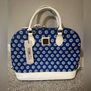 Dooney & Bourke Blue and White Chicago Cubs Logo Satchel